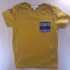 バーバリー マスタードイエロー ポケ付きTシャツ　90cmのサムネイル