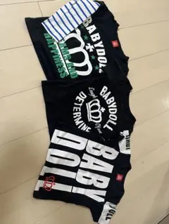 BABYDOLL Tシャツ 3枚セット ブラック