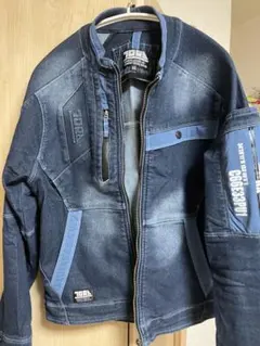 デニムジャケット Gジャン　寅壱　作業着 寅壱 作業服 デニム ライダースジャケット 8970-554 春夏用 TORAICHI