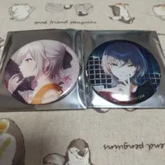 プロセカ　グリッター缶バッジ　日野森志歩　特訓前後