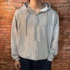 FRUITOFTHELOOM ジップフーディ パーカー 短丈 Y2K ボックス