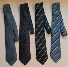 Louis Vuitton, Gucci, Burberryなど ネクタイ4本