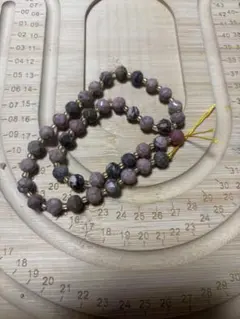 天然石ロードナイトビーズ35個以上 カット入り