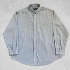 ラルフローレン Ralph Lauren カスタム フィット 長袖シャツ ブルー