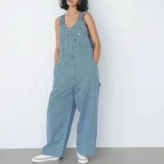 alexiastam デニムブルー オーバーオール