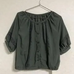 レトロガール 半袖ブラウスM