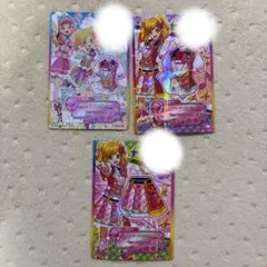 アイカツスターズ ピンクマーチングコーデ 3枚セット 虹野ゆめ 友希あいね