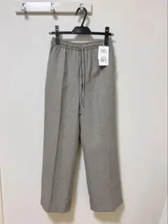 新品タグ付き★グリーンレーベルリラクシング　ツイードライクフレアパンツ　36