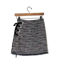 セシルマクビー（S）ミニスカート　サイドリボン　裏地　ガーリー　可愛い　ラメ