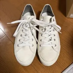 極美品 アサヒ ベルテッド 24.5センチ 白 レザー 636 - メルカリ