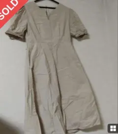 dazy ノッチネックパフスリーブaラインドレス