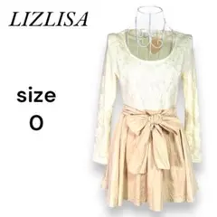 【美品、タグ付き】　LIZ LISA　リズリサ　リボン付き　レースワンピース