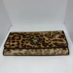 PRADA プラダ 長財布 レオパード ハラコのサムネイル
