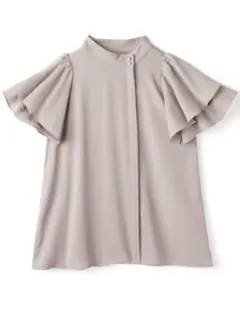 GRL ダブルフリルスリーブハイネックブラウス al151 オフィスカジュアル