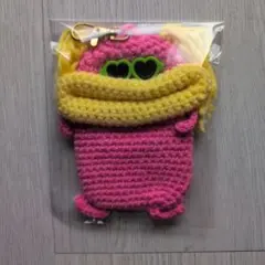 パクパクモンスター☆小物入れ☆キーホルダー☆ハートサングラス付きのサムネイル
