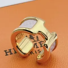 ◇ エルメス アンサンブルHロゴデザインリング