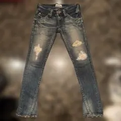 RODEO CROWNS ダメージデニムローライズ