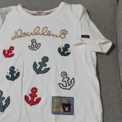 ミキハウス　ダブルビー　半袖　カットソーTシャツ　くま　ビーくん　140cm