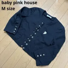 ベビーピンクハウス キッズ ジャケット Mサイズ（110-120)ブラック 黒のサムネイル