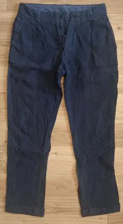 美品 日本製 ネストローブ リネン サルエル ワイドパンツ ブラック 中古・古着通販】nest Robe (ネストローブ) リネンサルエルパンツ