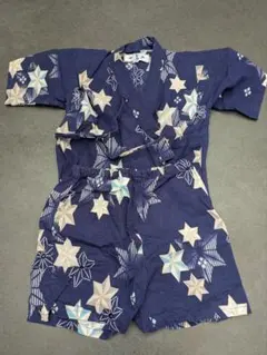 星柄 甚平 100cm 紺色