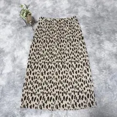 Vipoa ヴィポア レオパード柄 タイトスカート ヒョウ柄 ロング M