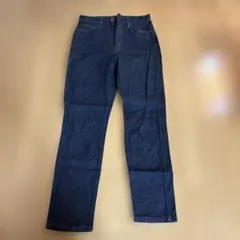 ダークブルー ストレートデニムパンツ