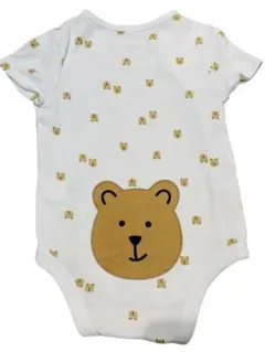 baby GAP ブラナンベア　ボディスーツ　3-6m 白　ケツクマ　くまけつ