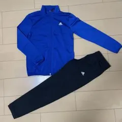 トップスのみ 미사용 adidas アディダス ジャージ上下 150 青