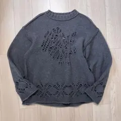 tamme EAGLE PATTERN DAMAGE KNIT