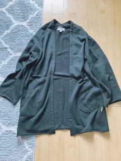 Americana DRESSTERIOR ロングカーディガン スウェット 黒のサムネイル