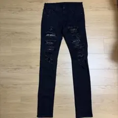 Nnahzou様専用 ミニマル ダメージ スキニーデニムパンツ ブラック34