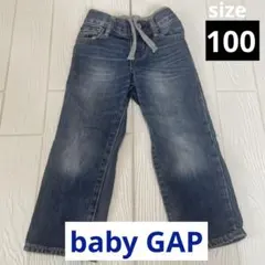 baby GAP 100cm デニムパンツ ストレート　ゴム入りのサムネイル
