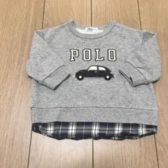 リンク お揃い POLO プティマイン コラボ トレーナー 車