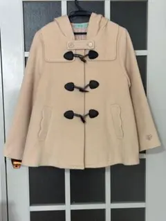 Lindsayリンジィフード付きダッフルコートサイズL【160】ベージュ