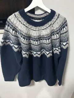 NIKO AND ... ネイビー ノルディック柄 Lサイズ