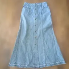 デニム ロングスカート ライトブルーAZUL　by　moussyのサムネイル