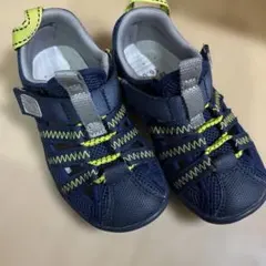 IFME キッズサンダル 16.0 ネイビー/イエロー