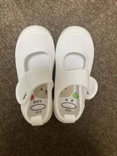 ホワイト マジックテープ 上履き 16.0