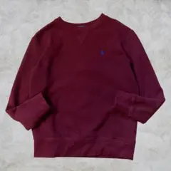 ラルフローレン Vガゼット ポニー スウェット バーガンディ トレーナー