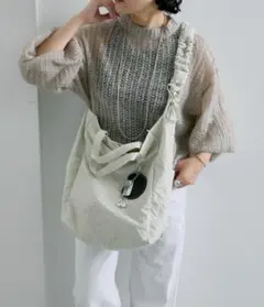 ear PAPILLONNER ファブリック2WAYショルダーバッグLのサムネイル
