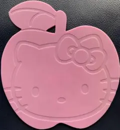 ハローキティ アップル シリコンラバー鍋敷き ピンクのサムネイル