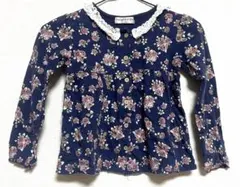 トップス 120 長袖 カットソー 花柄