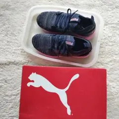 プーマ　ネイビー ピンク スニーカー　23.5センチ　PUMA