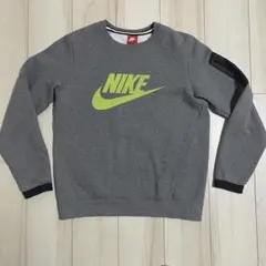 大人気レアNIKE トレーナー ナイキ M 裏起毛 グレー　MA-1 ポケット付