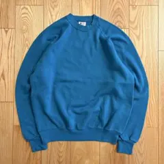 90s USA製Lee STURDYSWEATSヴィンテージ無地スウェット青XL