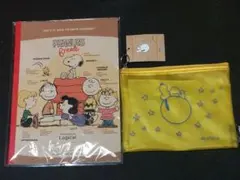 スヌーピー 星モチーフ ポーチ・ノートのセット