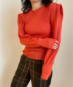 Ameri SHOULDER TUCK SHEER KNITのサムネイル