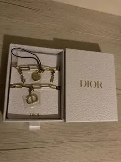 DIOR BEAUTY チャーム ゴールド チェーン ストラップ