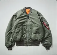 アルファ　ma-1 グリーン　mサイズ